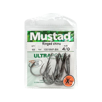 Anzóis Mustad Chinu Allround 10019NP BN Nº4/0 | Nauticmar