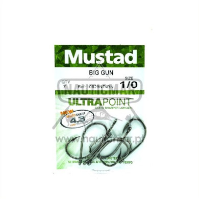 Anzóis Mustad BIG GUN 10829NP BN Nº1/0 | Nauticmar