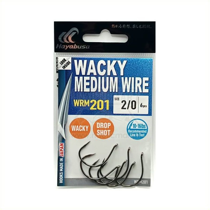 Anzóis Hayabusa Wacky WRM201 Nº2/0 6un | Nauticmar