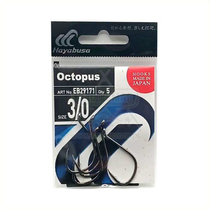 Anzóis Hayabusa Octopus Nº3/0 5un | Nauticmar