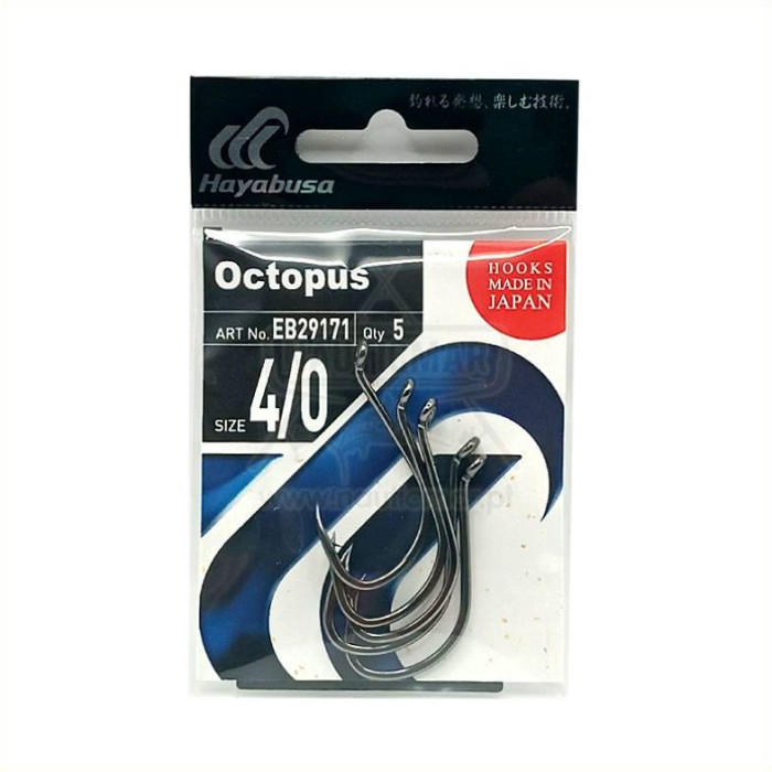 Anzóis Hayabusa Octopus Nº4/0 5un | Nauticmar