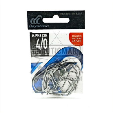 Anzóis Hayabusa FKS130 Nº4/0 15un | Nauticmar