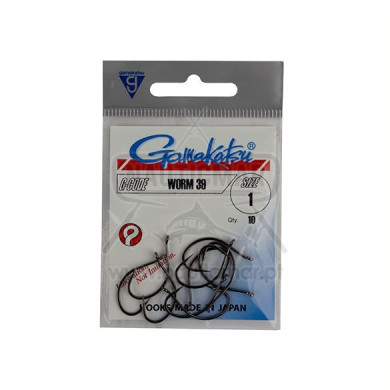 Anzóis Gamakatsu Worm 39 Nº1 | Nauticmar