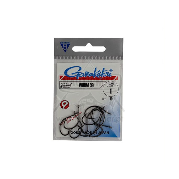 Anzóis Gamakatsu Worm 39 Nº1 | Nauticmar