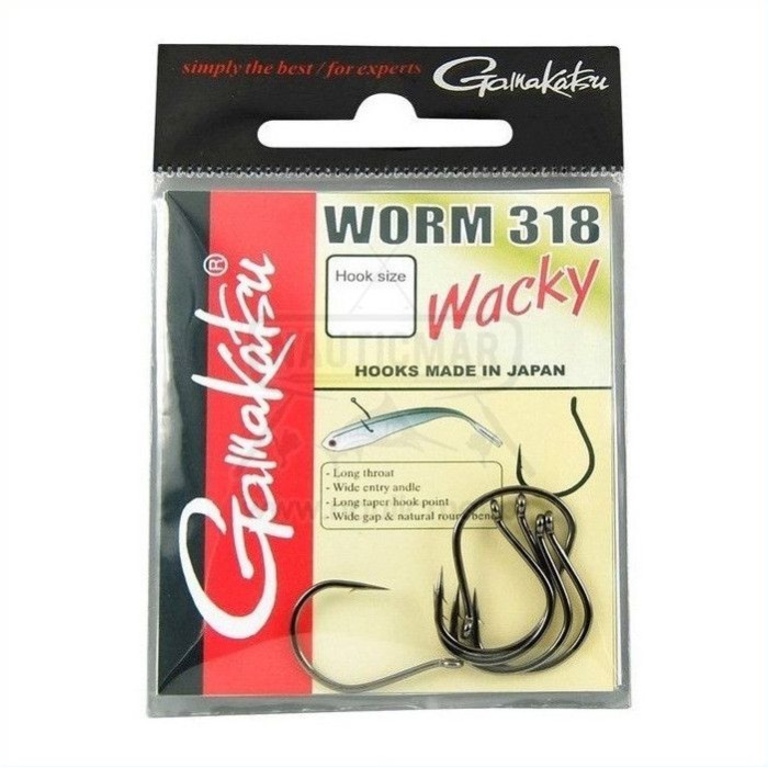 Anzóis Gamakatsu Worm 318 Nº1 | Nauticmar