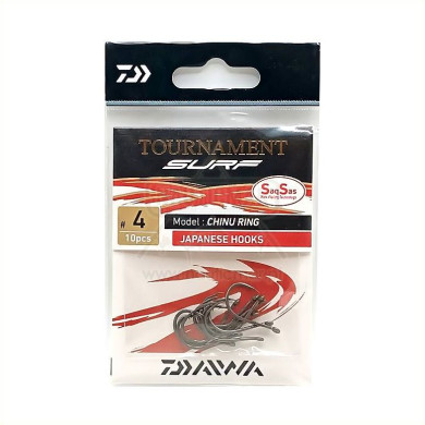 Anzóis Daiwa Tournament Saqsas Chinu Ring Nº4 | Nauticmar