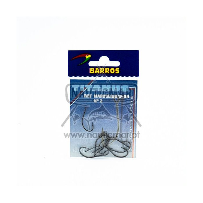 Anzóis Barros Titanus Maruseigo 1F-BN Nº2 | Nauticmar