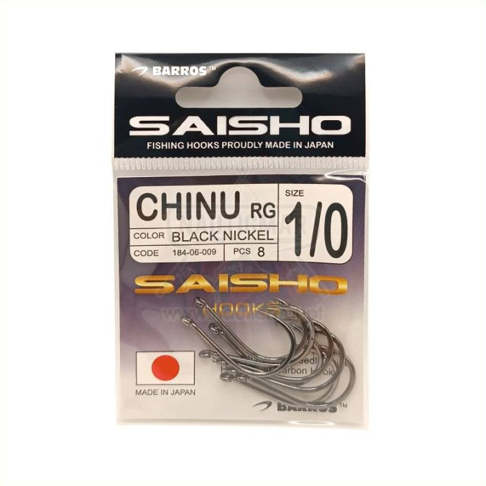 Anzóis Barros Saisho Chinu RG BN Nº1/0 | Nauticmar