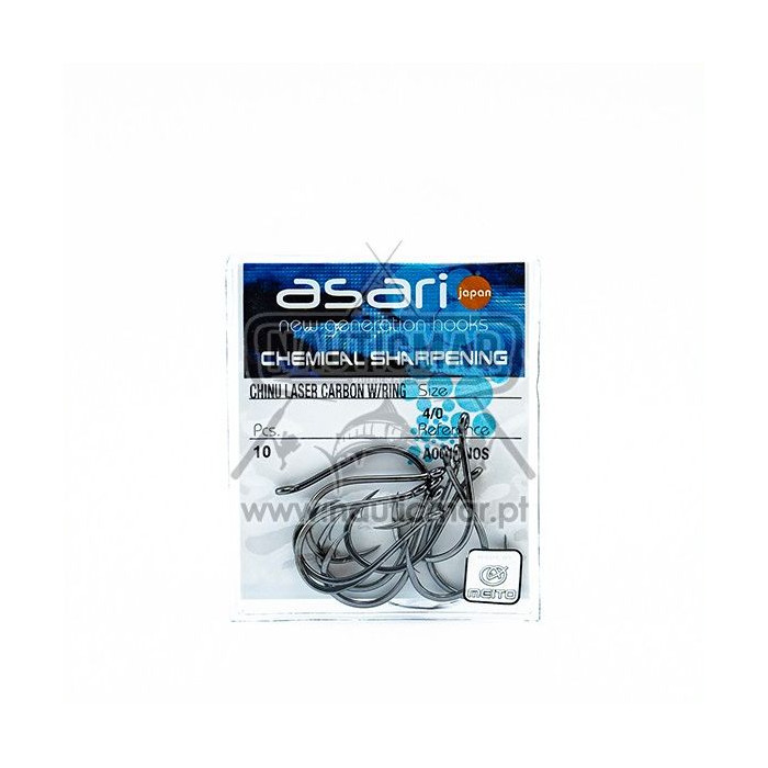 Anzóis Asari Chinu LC W/Ring A001ANOS Nº4/0 10un | Nauticmar