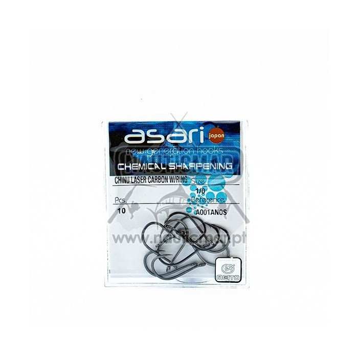 Anzóis Asari Chinu LC W/Ring A001ANOS Nº1/0 10un | Nauticmar