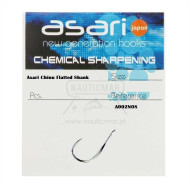 Anzóis Asari Chinu Flatted Shank A002NOS Nº2/0 25un | Nauticmar