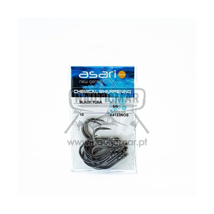 Anzóis Asari Black Tuna A4123NOS Nº6/0 10un | Nauticmar