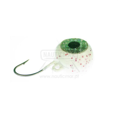 Amostra Zoka Ball II Glow Strass 200g White/Red | Nauticmar