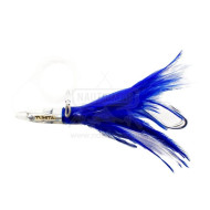 Amostra Tunita Varmit Feath 100mm 30g Blue/White | Nauticmar