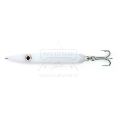 Amostra Samson Lures Longtail Wedgie 40g White | Nauticmar