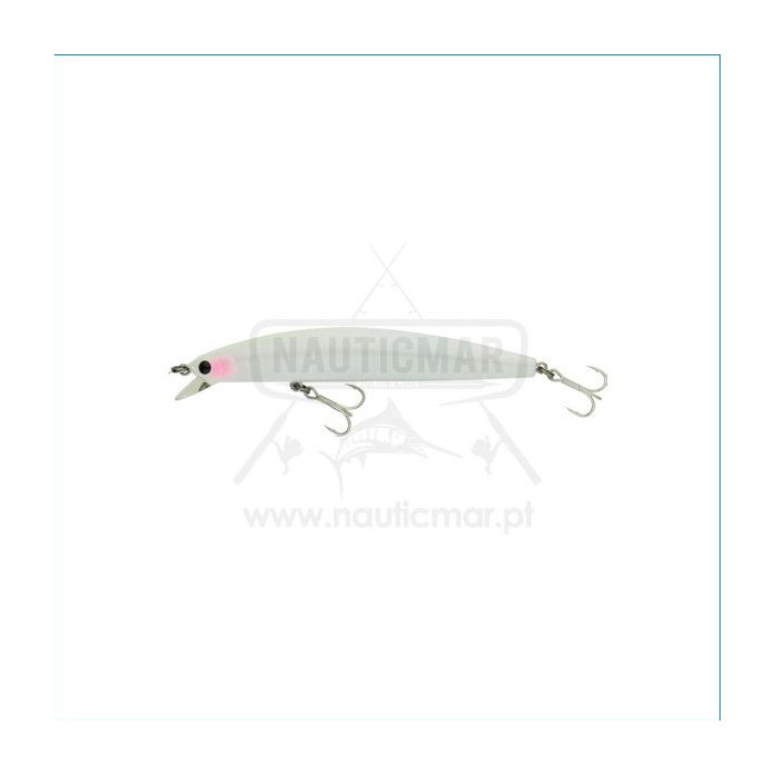 Amostra Daiwa D’minnow SW 130F 23g Ghost White | Nauticmar
