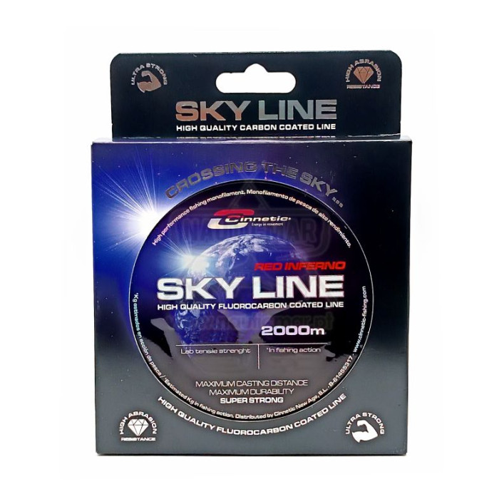 Linha Cinnetic Sky Line Red Inferno 0.24mm 2000m | Nauticmar