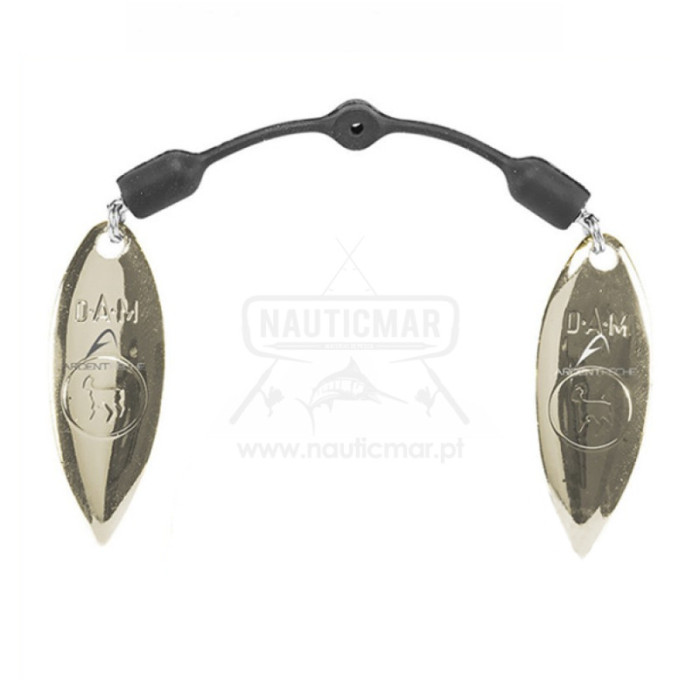 Twin Spinner Blades Dam Effzett Willow/Silver | Nauticmar