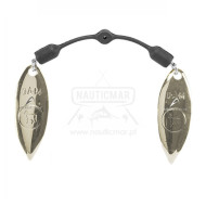 Twin Spinner Blades Dam Effzett Willow/Silver | Nauticmar