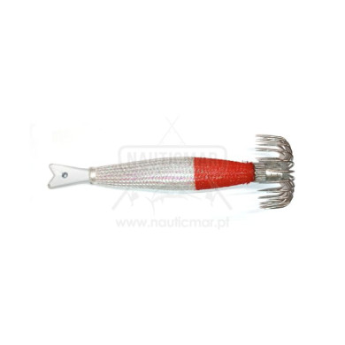 Toneira Vega 60g Branca/Vermelha | Nauticmar