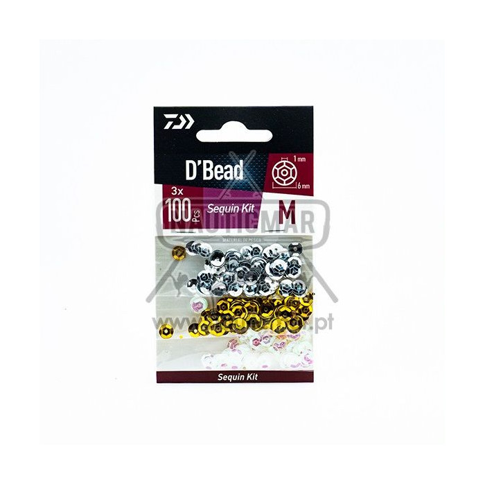 Sequins Daiwa Kit 3 Cores 6mm | Nauticmar