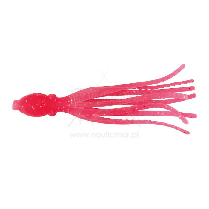 Polvo de Vinil Nikko 3.5" 89mm UV Pink 4un | Nauticmar