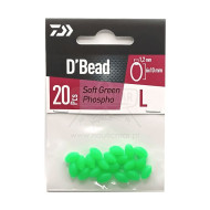 Pérolas Daiwa Soft Ovais Verde Fosforescente L | Nauticmar