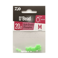 Pérolas Daiwa Soft Ovais Verde Fosforescente M | Nauticmar