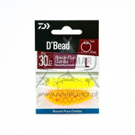 Pérolas Daiwa Redondas Fluo Combo 5mm 2x30un | Nauticmar