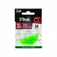 Pérolas Daiwa Ovais Fosforescente Verde 5x7mm | Nauticmar