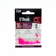 Pérolas Daiwa Ovais Fosforescente Rosa 4x5mm | Nauticmar