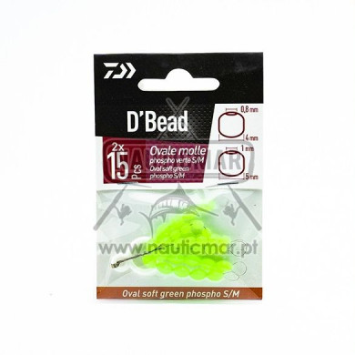 Pérolas Daiwa Kit Soft Ovais Verde | Nauticmar
