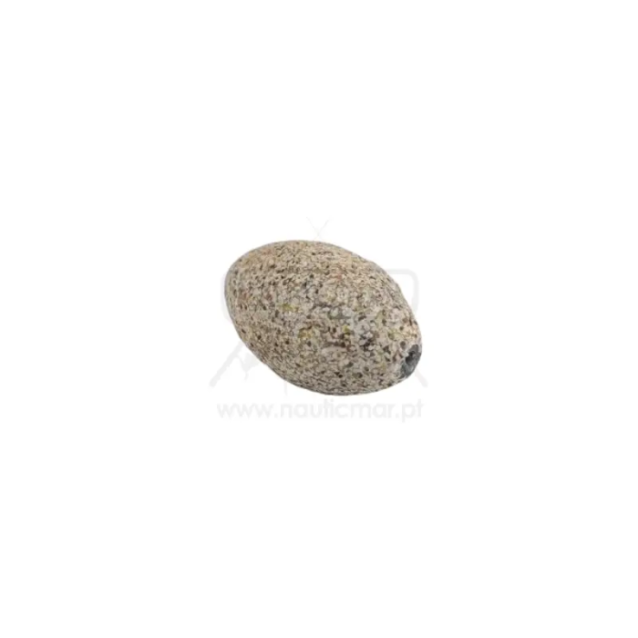 Chumbada Oliva Furada Revestida Areia 30g | Nauticmar