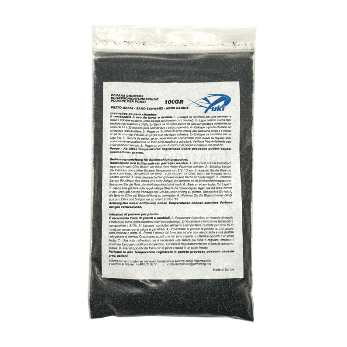 Pó Plastificar Chumbadas 100g Preto/Areia | Nauticmar
