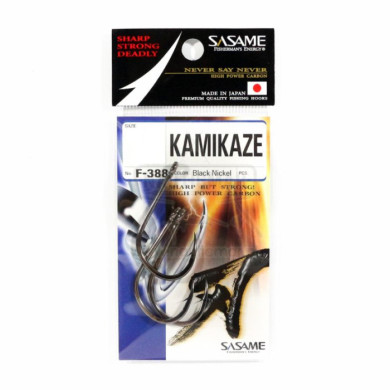 Anzóis Sasame F-388 Kamikaze Black Nº3/0 | Nauticmar