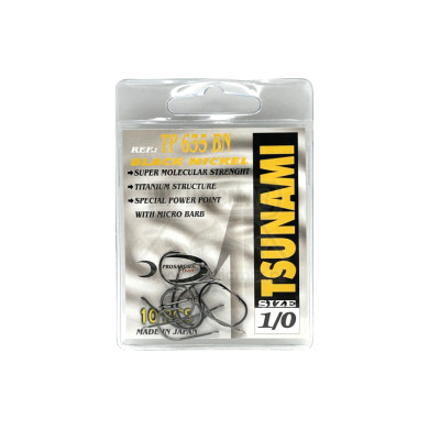 Anzóis Prosargos Tsunami 635 BN Nº1 12un | Nauticmar