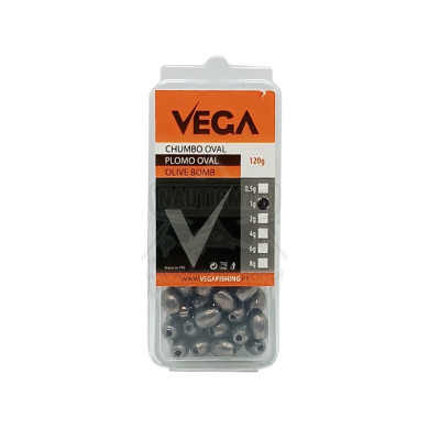 Chumbo Furado Vega 1g (Caixa ~120g) | Nauticmar