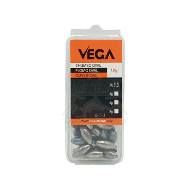 Chumbo Furado Vega 2g (Caixa ~120g) | Nauticmar