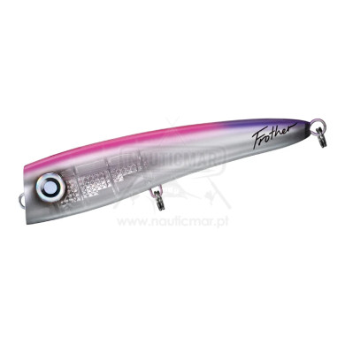 Amostra Daiwa Saltiga Frother LI 170F 70g Clear Top Pink | Nauticmar
