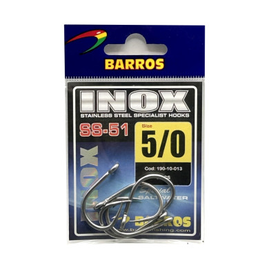 Anzóis Barros Inox SS-51 Nº5/0 | Nauticmar