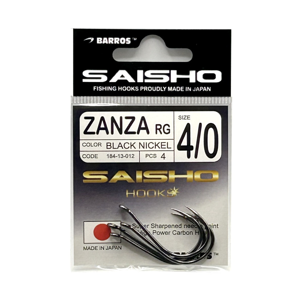 Anzóis Barros Saisho Zanza RG BN Nº4/0 | Nauticmar