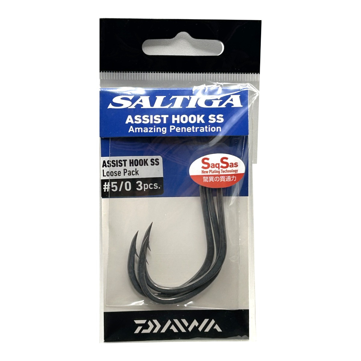 Anzóis Assist Saltiga Saqsas 5/0 3un | Nauticmar
