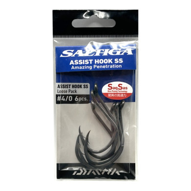 Anzóis Assist Saltiga Saqsas 4/0 6un | Nauticmar