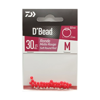 Pérolas Daiwa Soft Vermelho 3mm | Nauticmar