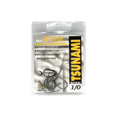 Anzóis Prosargos Tsunami 635 BN Nº1 12un | Nauticmar