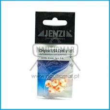 Flutuador em Cortiça Jenzi 8mm Branco com Pintas