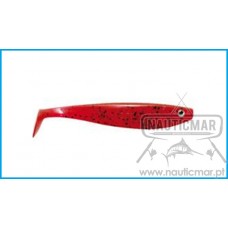 Vinil Delalande Shad GT 13cm Cor:34 Rouge Noir 5un