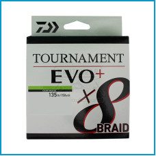 Multifilamento Daiwa Tournament 8 Braid EVO + Chartreuse 0.14mm 135m