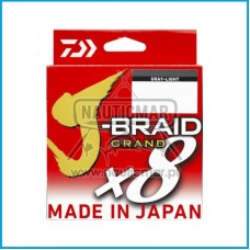 Multifilamento Daiwa J-Braid Grand x8 Cinza 0.16mm 135m