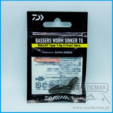 Chumbo Bala Daiwa Worm Sinker 3pcs 7g